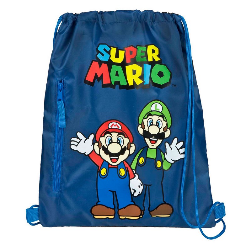 Super Mario Gymnastikpose Blå (44 x 36 cm) | Super Mario Taske / Pung - Temashop
