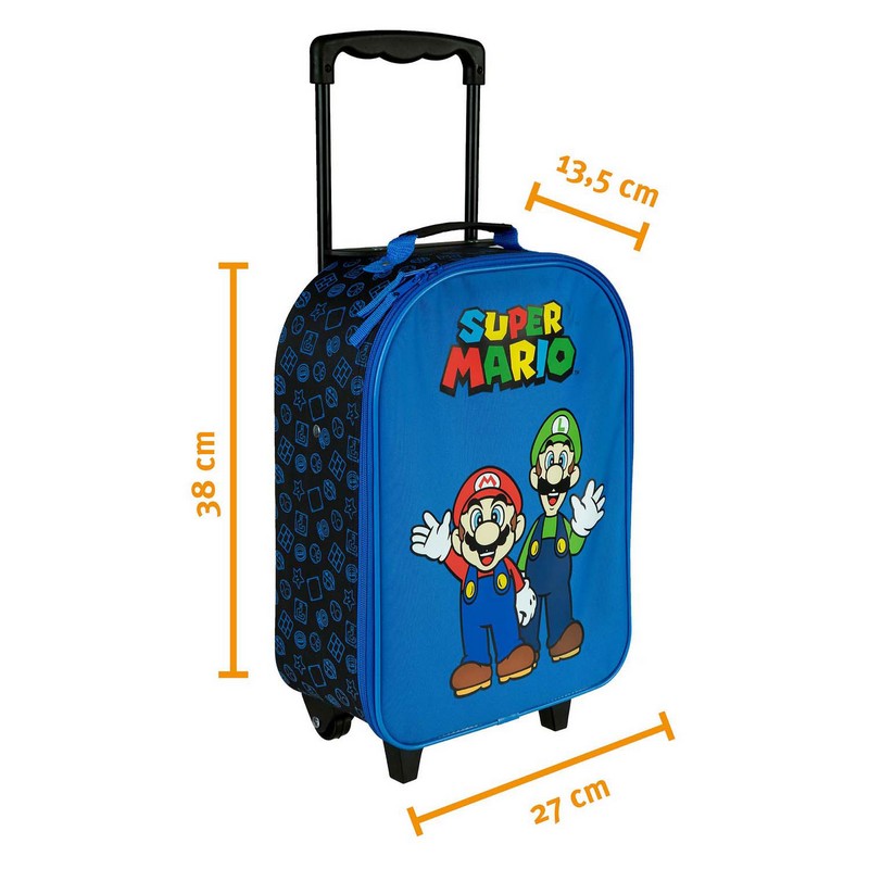 Super Mario Trolley Kuffert (38 x 27 x 13,5 cm) | Super Mario Taske / Pung - Temashop