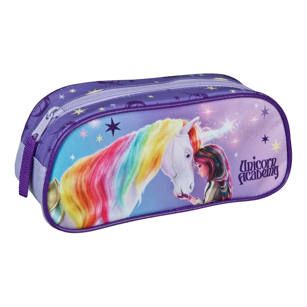Unicorn Academy Fyldt Penalhus (9.5 x 22.5 x 9 cm) | Unicorn Academy Taske / Pung - Temashop
