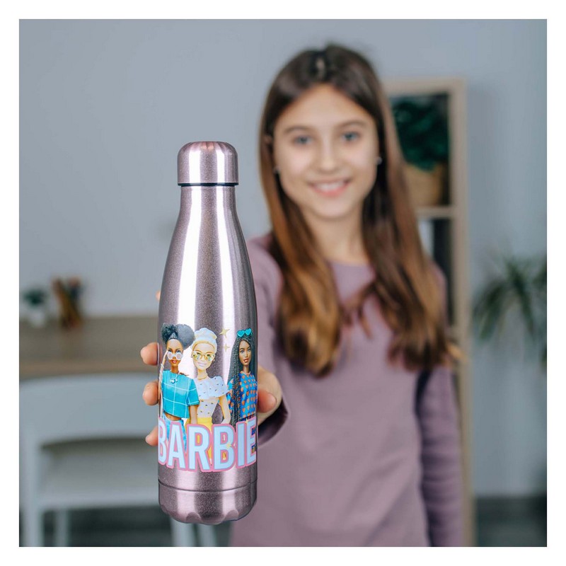 Barbie Rustfri Stål Drikkedunk (450 ml) | Barbie Lommelærke / Drikketilbehør - Temashop