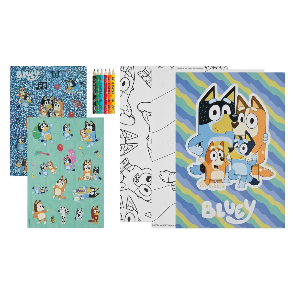 Bluey Farveblok Sæt (33 x 22 x 1 cm) | Bluey Male- & Tegneudstyr - Temashop