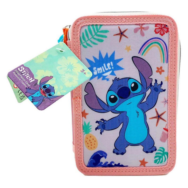 Stitch Penalhus Lyserød (20 x 13 x 5 cm) | Stitch Penalhuse - Temashop