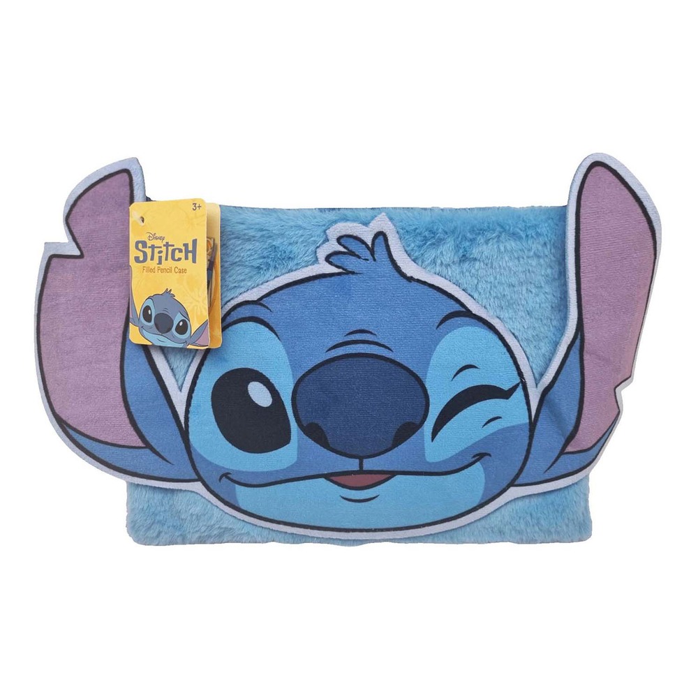 Stitch Fyldt Plys Penalhus Blå (37 x 22 x 2 cm) | Stitch Penalhuse - Temashop
