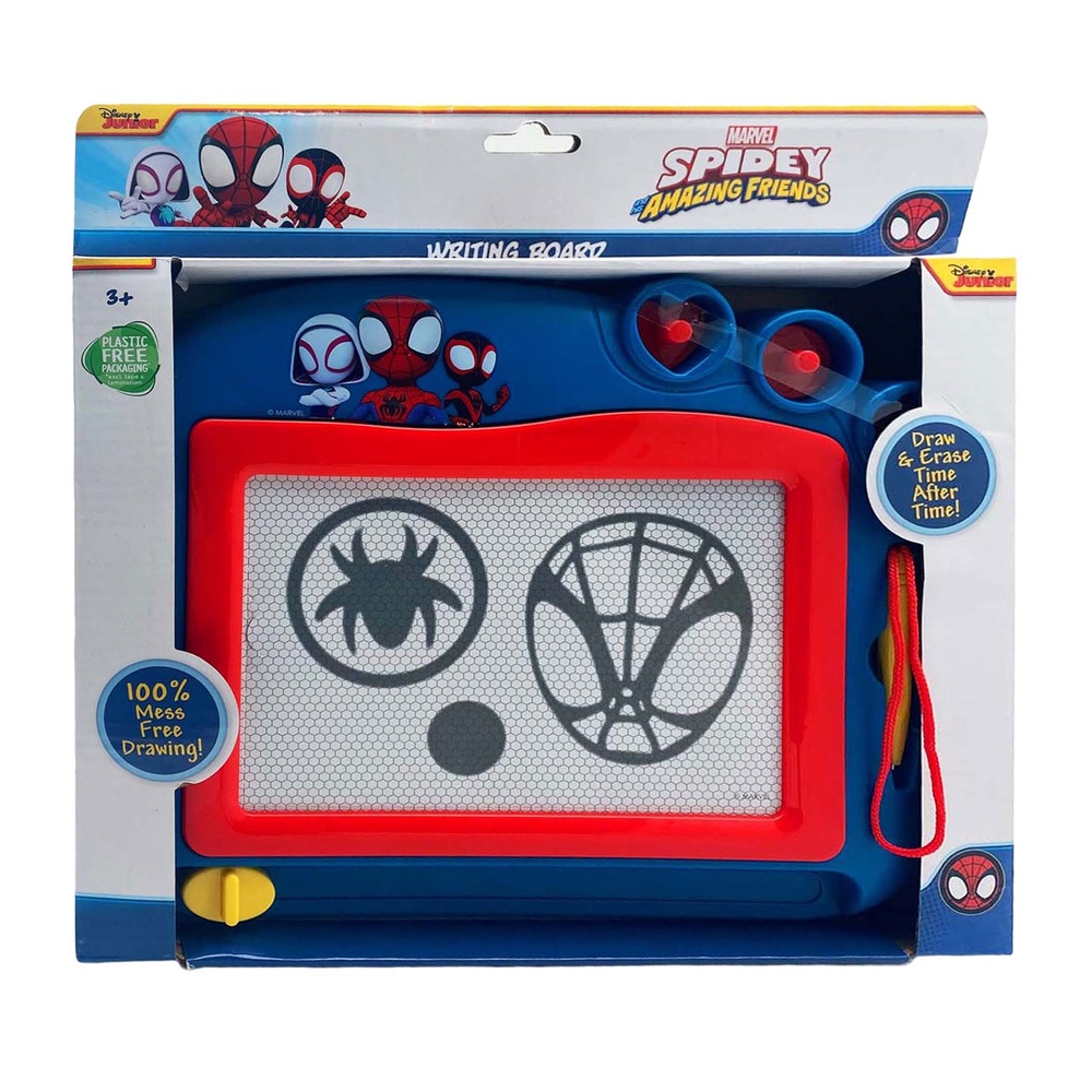 Marvel Spidey and his Amazing Friends Magnetisk Tegnetavle (28 x 28 x 3 cm) | Spider-Man Klistermærke - Temashop