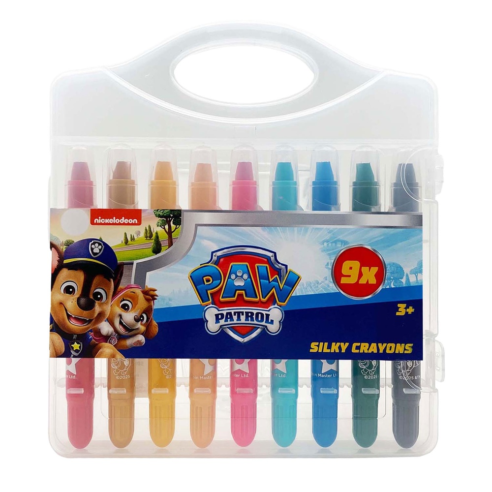 Paw Patrol Silky Gel Farvekridt 9-pak (19 x 17 x 2 cm) | Paw Patrol Male- & Tegneudstyr - Temashop