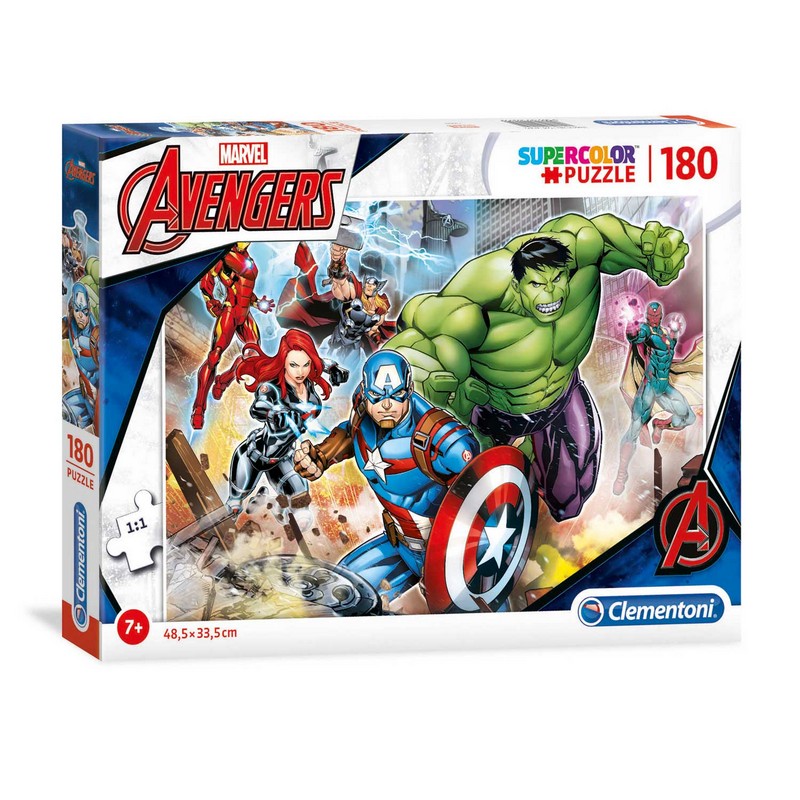 Avengers 180 Brikker Puslespil (48,5 x 33,5 cm) | Avengers Puslespil - Temashop