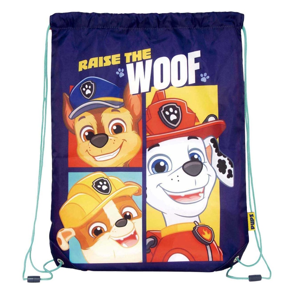 Paw Patrol Raise The Woof Gymnastikpose (44 x 33 cm) | Paw Patrol Taske / Pung - Temashop