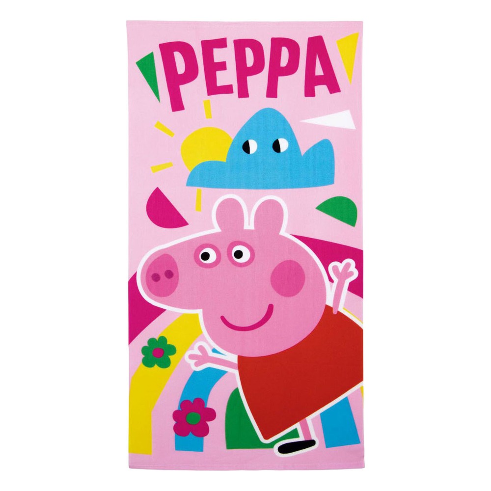 Peppa Pig Håndklæde Lyserød (70 x 140 cm) | Gurli Gris Håndklæder - Temashop