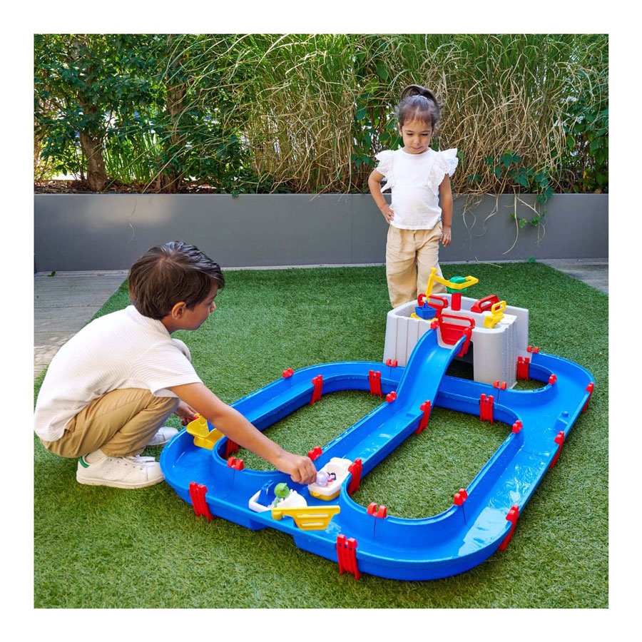 AquaPlay Vandbane Med Vandhane & Vandpumpe | Udendørsspil Vand Udstyr - Temashop