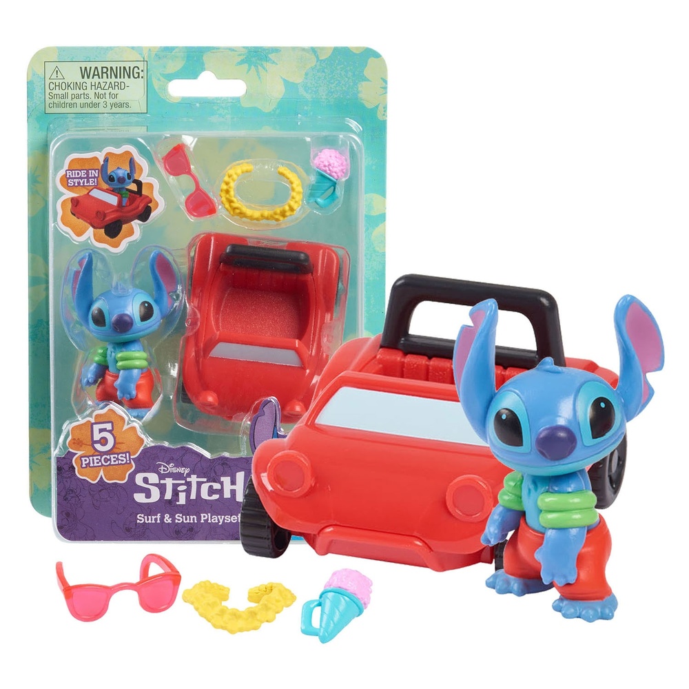 Lilo & Stitch Surf & Sun Legesæt 5 Dele (17 x 13 x 13 cm) | Stitch Legetøj - Temashop