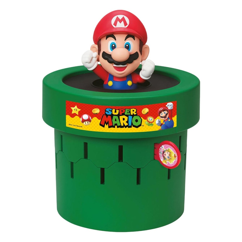 Super Mario Pop Up Spil (15 cm) | Super Mario Selskabsspil - Temashop