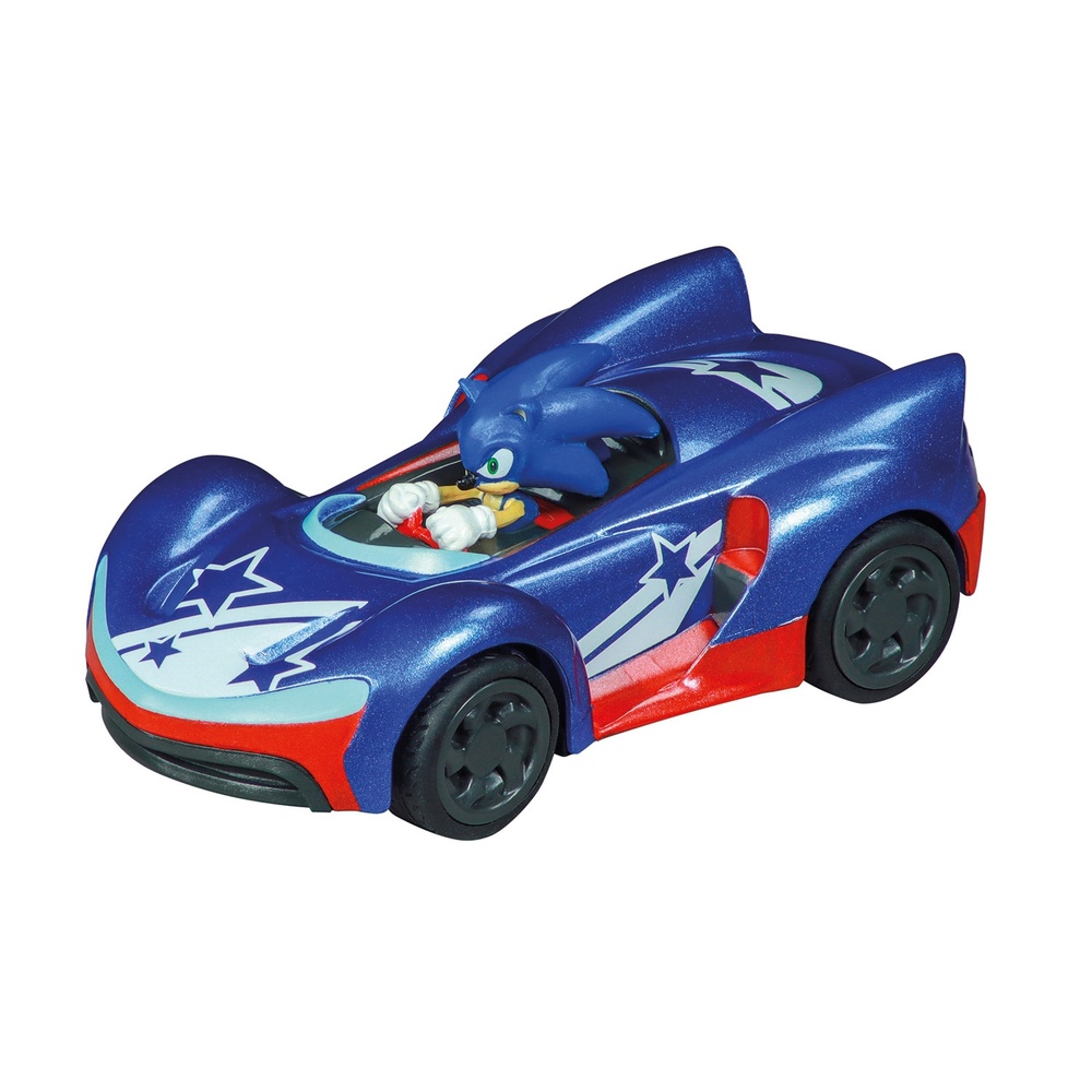 Sonic Pull Back Racerbil (15 x 14 x 7 cm) | Sonic Legetøj - Temashop