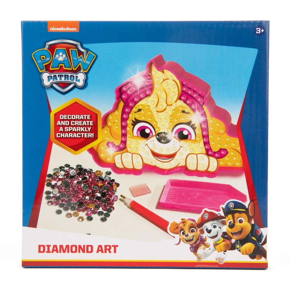 Paw Patrol Skye Diamond Painting (20 x 16 x 2 cm) | Paw Patrol Aktivitetssæt - Temashop