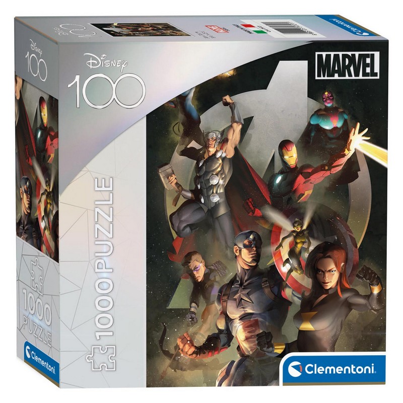 Avengers 100 Års Jubilæum 1000 Brikker Puslespil (70 x 50 cm) | Avengers Puslespil - Temashop