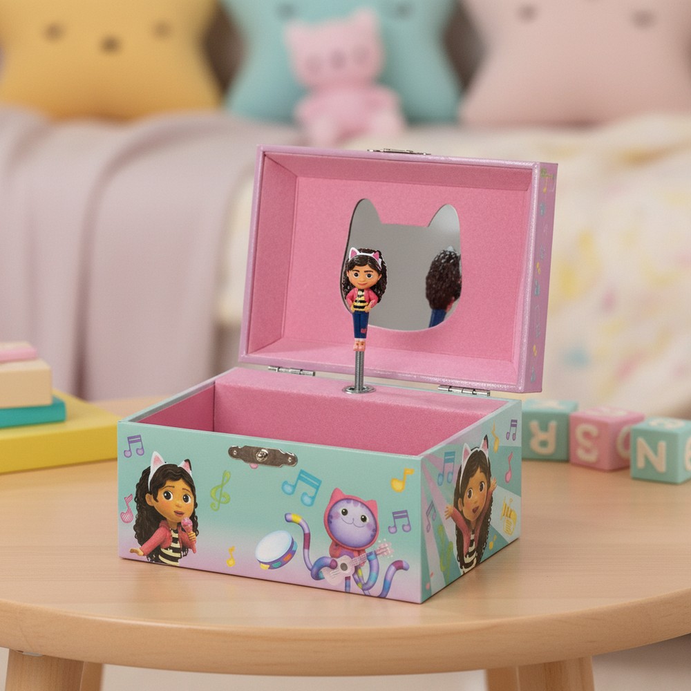 Gabbys Dukkehus Musikalsk Smykkeskrin | Gabbys Dollhouse Smykkesæt - Temashop