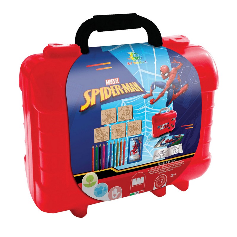 Spiderman® Stempelsæt Kuffert Rød