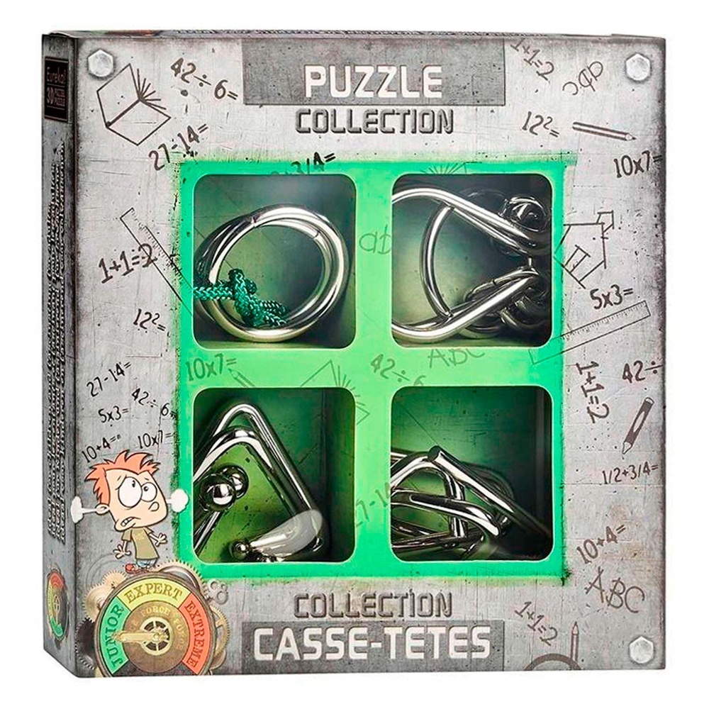 Eureka! Metal Hjernevrider Junior 4-Pak (20 x 20 x 3,5 cm) - Temashop