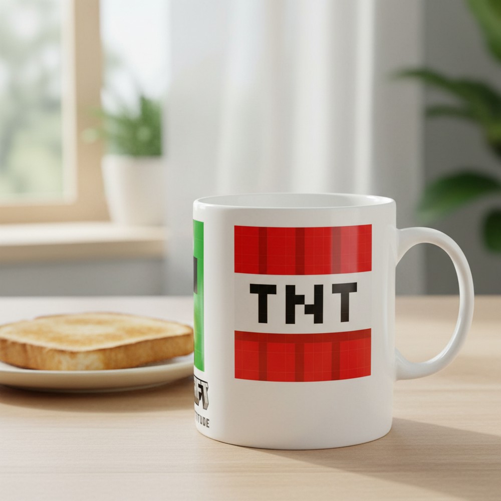 Minecraft TNT Krus (9 x 8 x 8 cm) | Minecraft Krus - Temashop