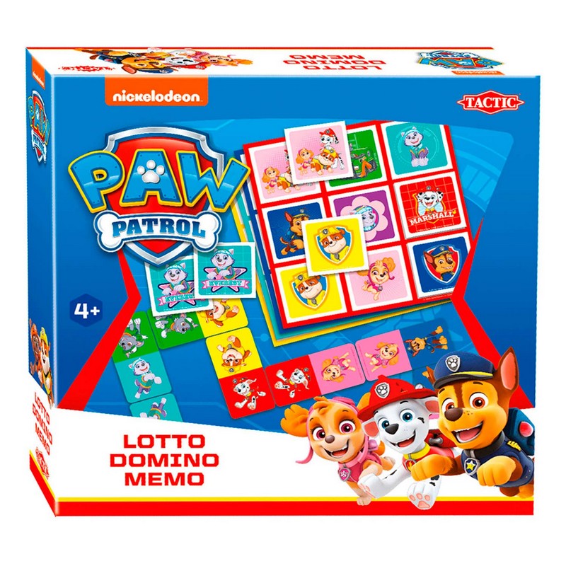PAW Patrol 3-i-1 Spil | Paw Patrol Diverse Spil - Temashop