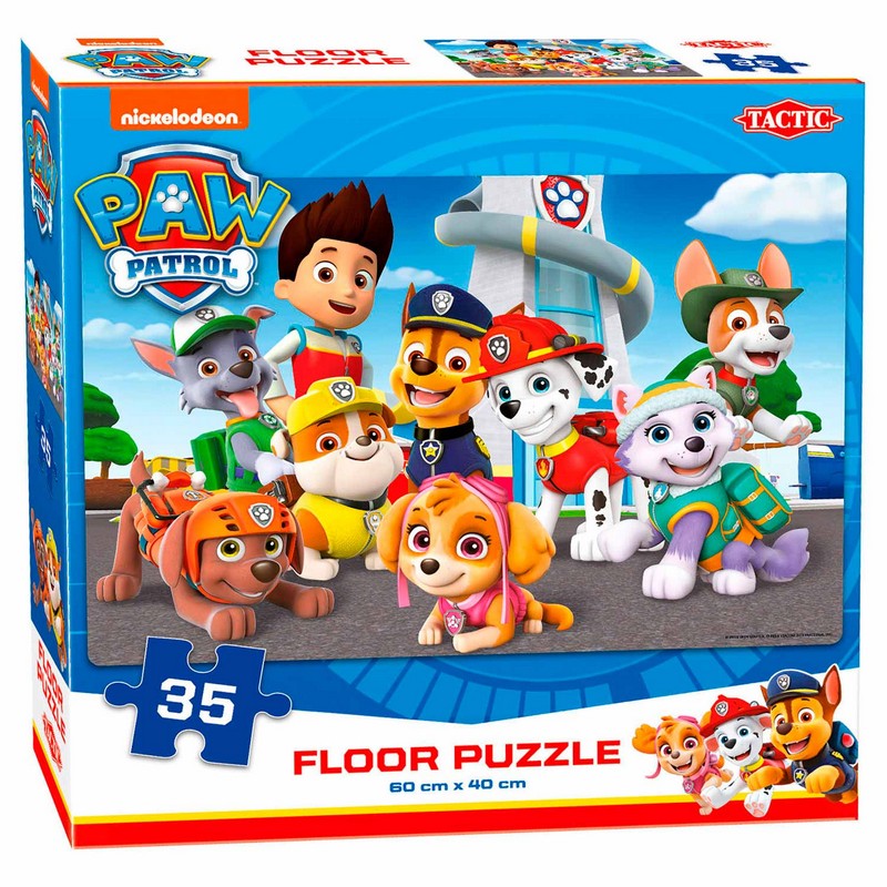 Paw Patrol 35 Brikker Gulvpuslespil (60 x 40 cm) | Paw Patrol Puslespil - Temashop