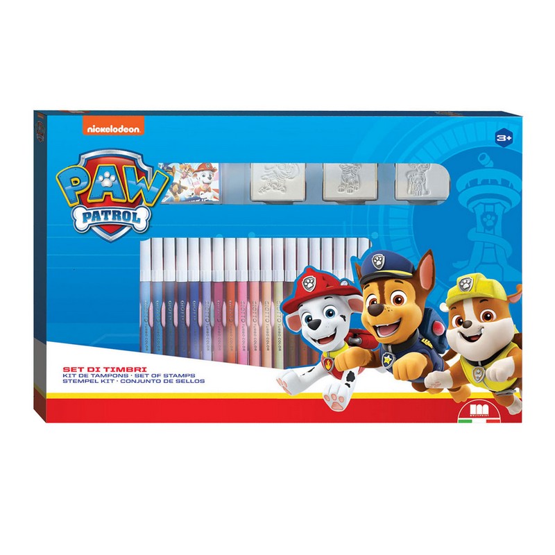 Paw Patrol Maling & Stempel Sæt (43 x 28 x 3 cm) | Paw Patrol Male- & Tegneudstyr - Temashop