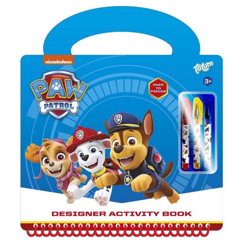 Paw Patrol Tegne- & Aktivitetsbog | Paw Patrol Male- & Tegneudstyr - Temashop