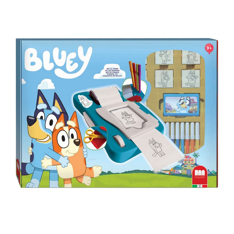 Bluey Klistermærkemaskine Sæt | Bluey Klistermærke - Temashop