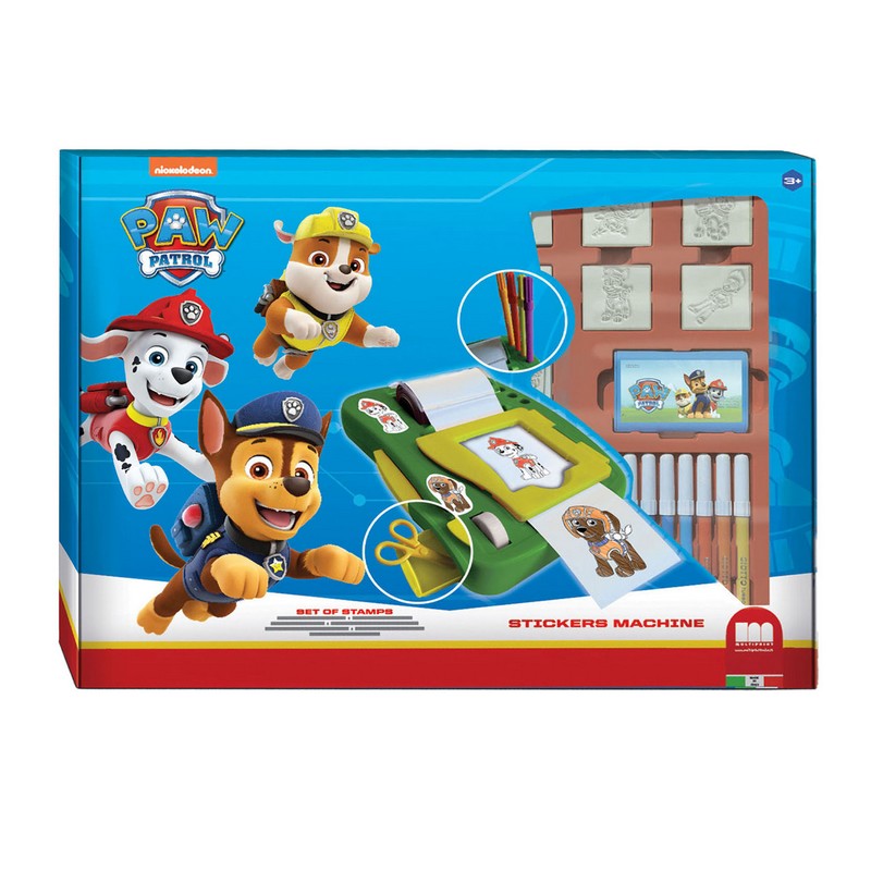 Paw Patrol Klistermærkemaskine Sæt | Paw Patrol Klistermærke - Temashop
