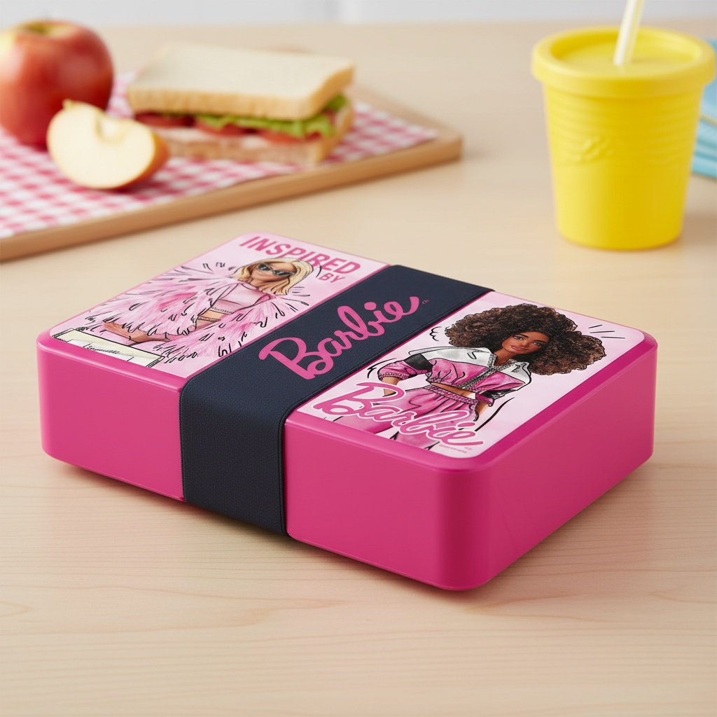 Barbie Fashion Madkasse Pink (18 x 13 x 5 cm) | Barbie Madkasser - Temashop