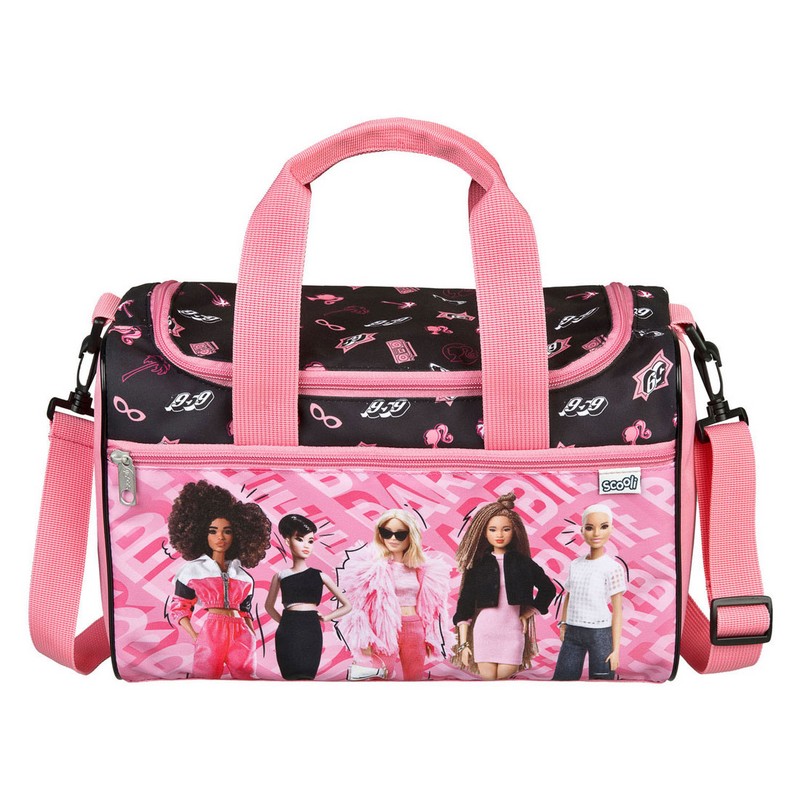 Barbie Sportstaske Sort/Pink (35 x 23 x 16 cm) | Barbie Taske / Pung - Temashop