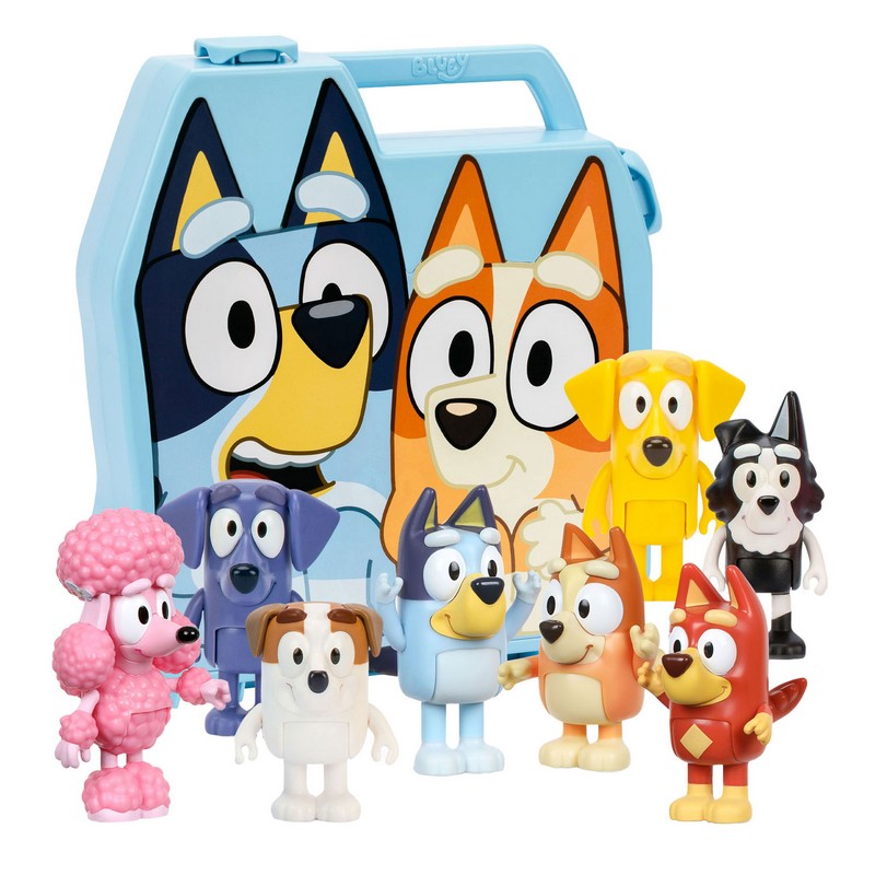 Bluey Kuffert Med Figurer Legetøj | Bluey Legetøj - Temashop