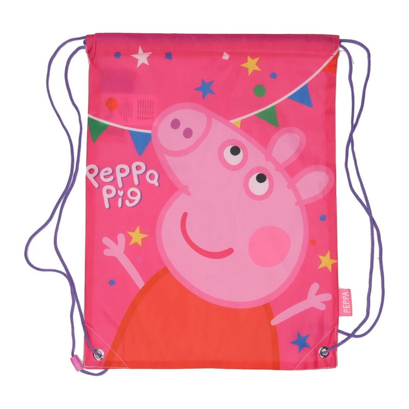 Gurli Gris Stjerner Gymnastikpose Pink (33 x 44 cm) | Gurli Gris Taske / Pung - Temashop