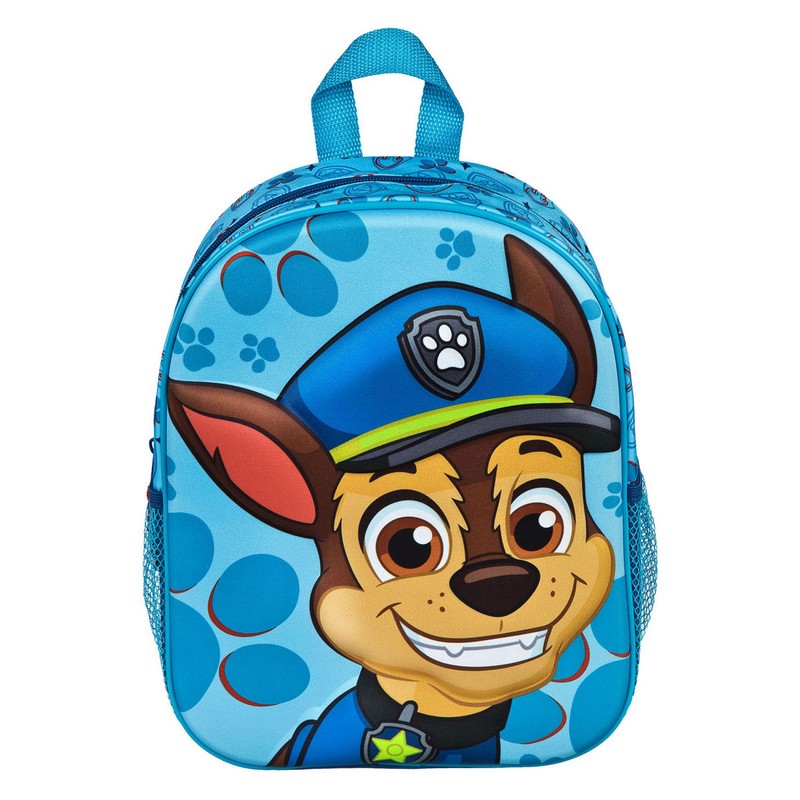 Paw Patrol Chase 3D Rygsæk Lyseblå (33 x 27 x 10 cm) | Paw Patrol Taske / Pung - Temashop