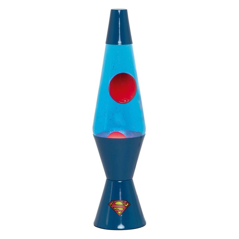 Superman Lavalampe Blå (36 x 9 x 9 cm) | Superman Lamper - Temashop