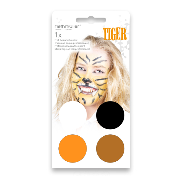Tiger Vandsminke Sæt | Tiger Sminke / Makeup - Makeup & Negle - Temashop
