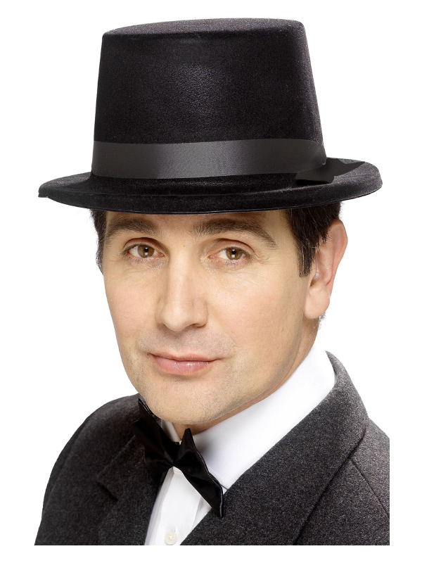 Tophat | Gentleman Hat / Hue / Hjelm - Hovedtilbehør - Temashop