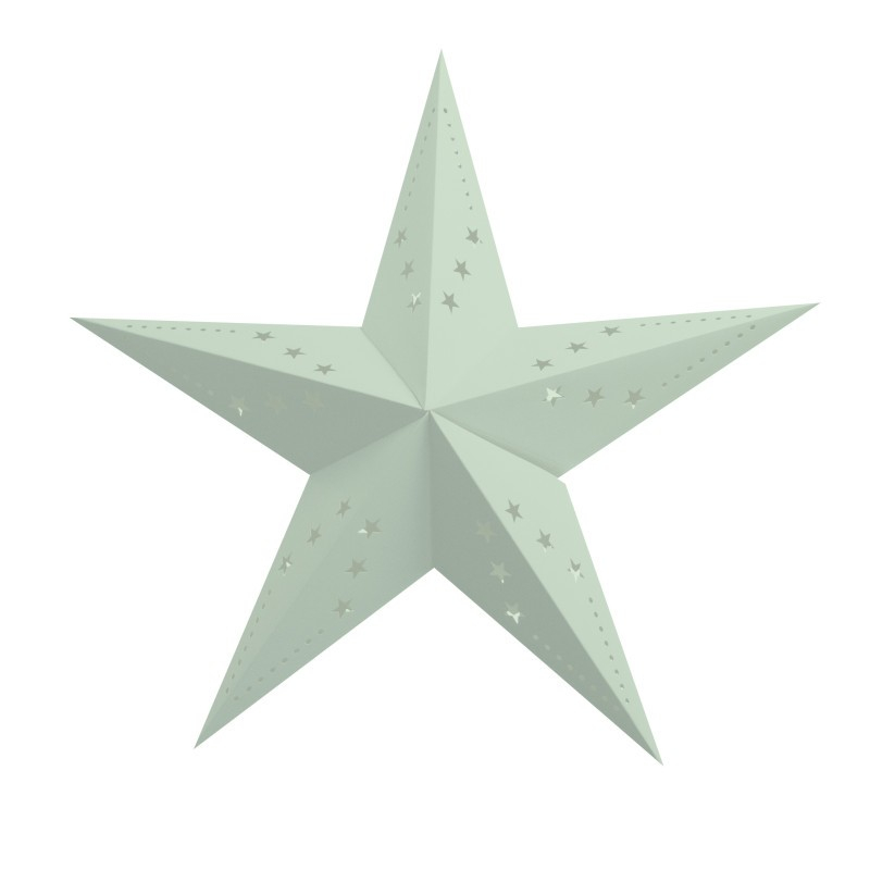 Stjerne Lanterne Pastelgrøn