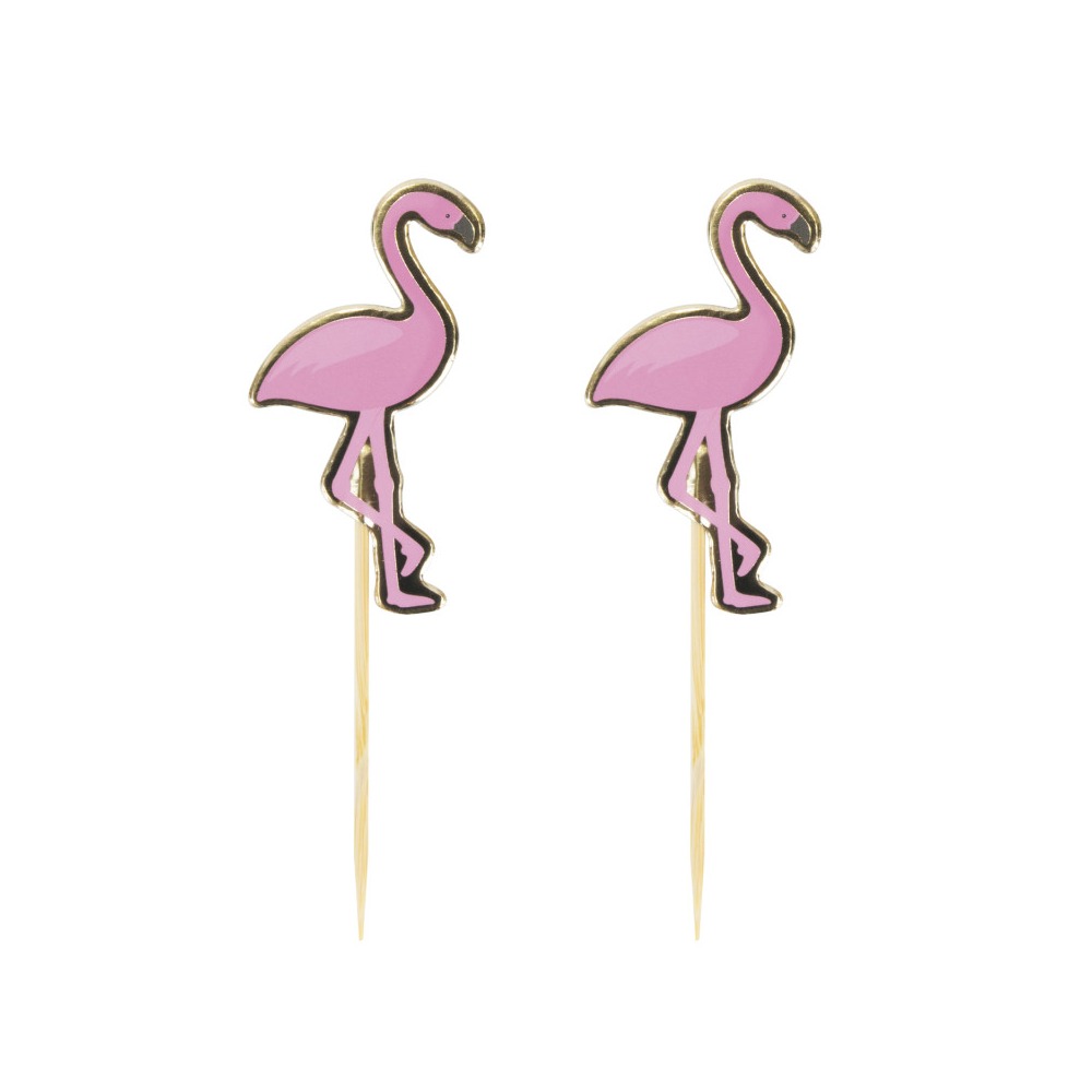 Lyserøde Flamingo Drinkspinde - 1 stk | Flamingo Drinkspinde - Temashop