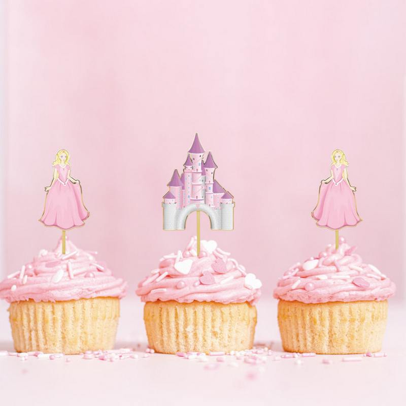 Prinsesse Kagepinde - 10 stk (4,3-5 x 2,7-3,7 cm) | Prinsesse Kagepinde - Temashop