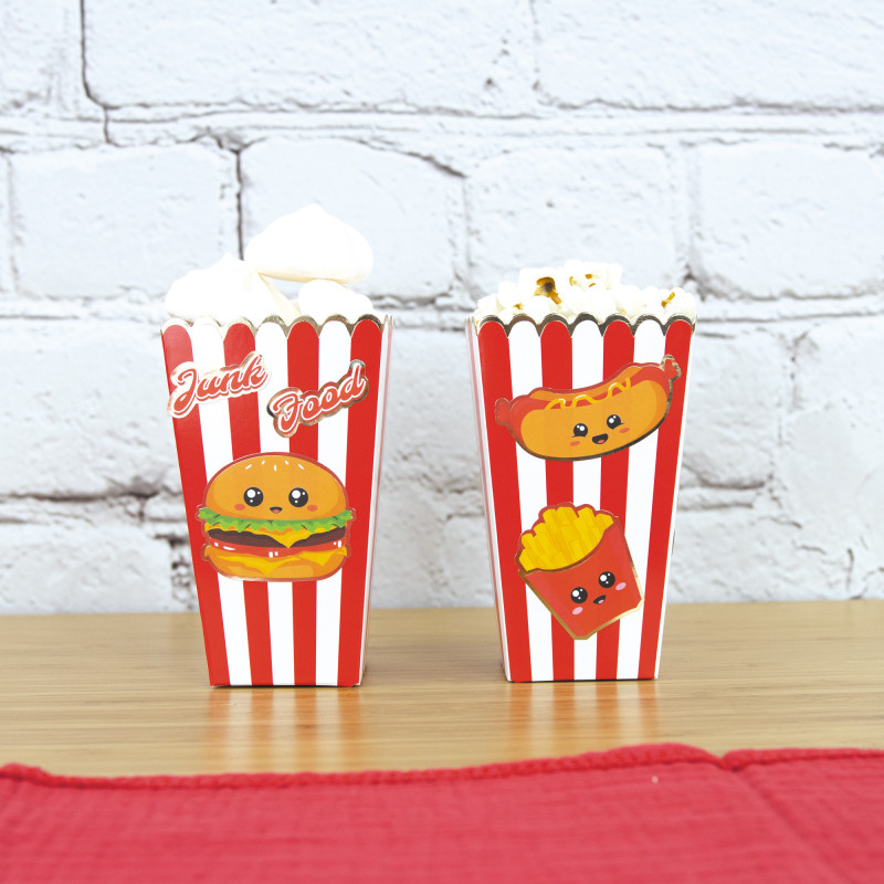 Junkfood Klistermærker - 25 stk | Mad Klistermærke - Temashop