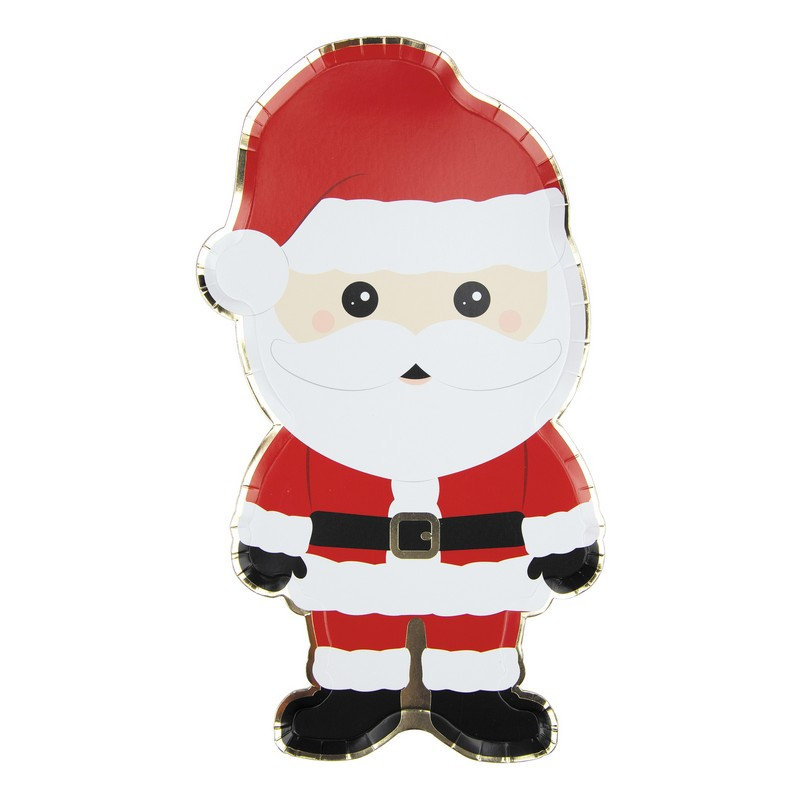 Julemand Serveringsfad - 2 stk (35 x 18,5 cm) | Julefrokost Serveringsfad - Temashop