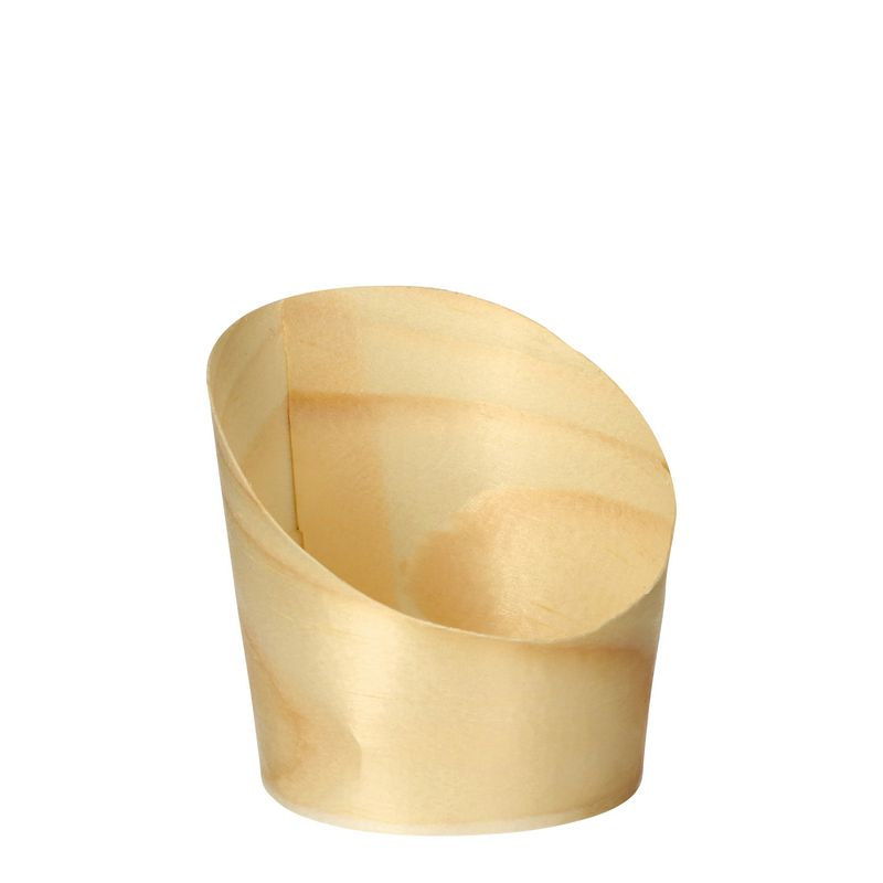 Træ Snackbægre Eco - 50 stk (5,5 x 6,5 cm) | Natur tema Bægre - Temashop