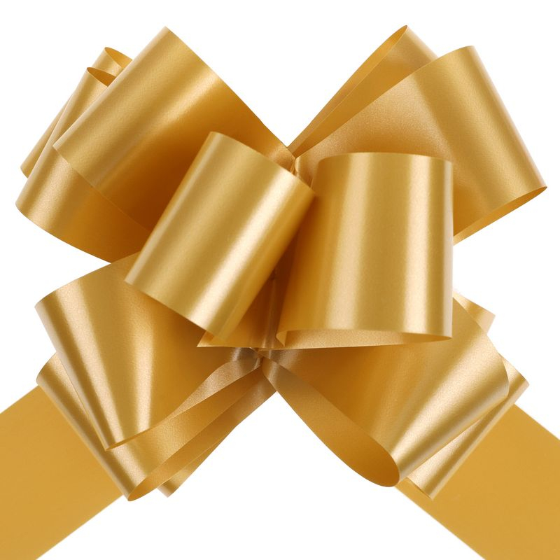 Træksløjfe Guld - 10 stk (5 x 17 cm) | Guld tema Bånd - Temashop