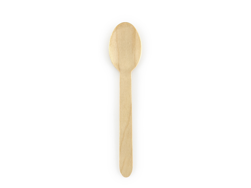 Træskeer - 100 stk (16 cm) - Temashop