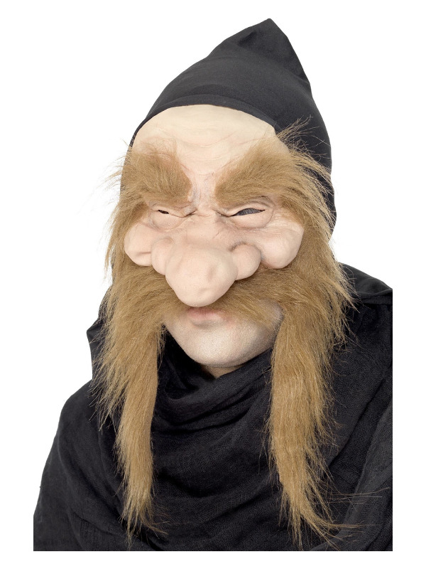 Troldmandsmaske Brun | Troldmand Maske - Hovedtilbehør - Temashop