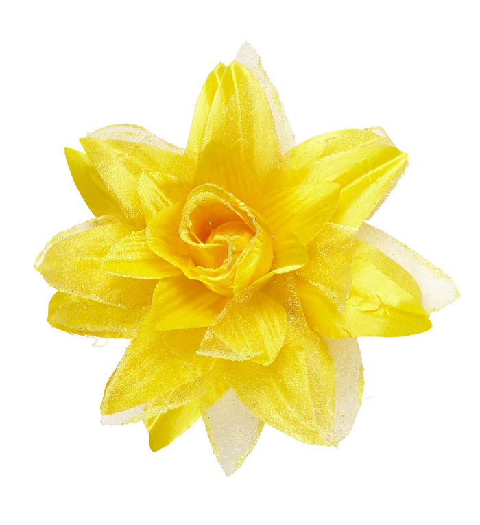 Tropisk Hårblomst Gul | Hawaii Hårclips - Hovedtilbehør - Temashop