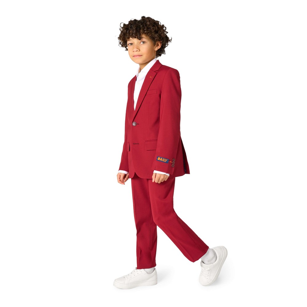 OppoSuits DailyÂ® Bright Burgundy Børnejakkesæt
