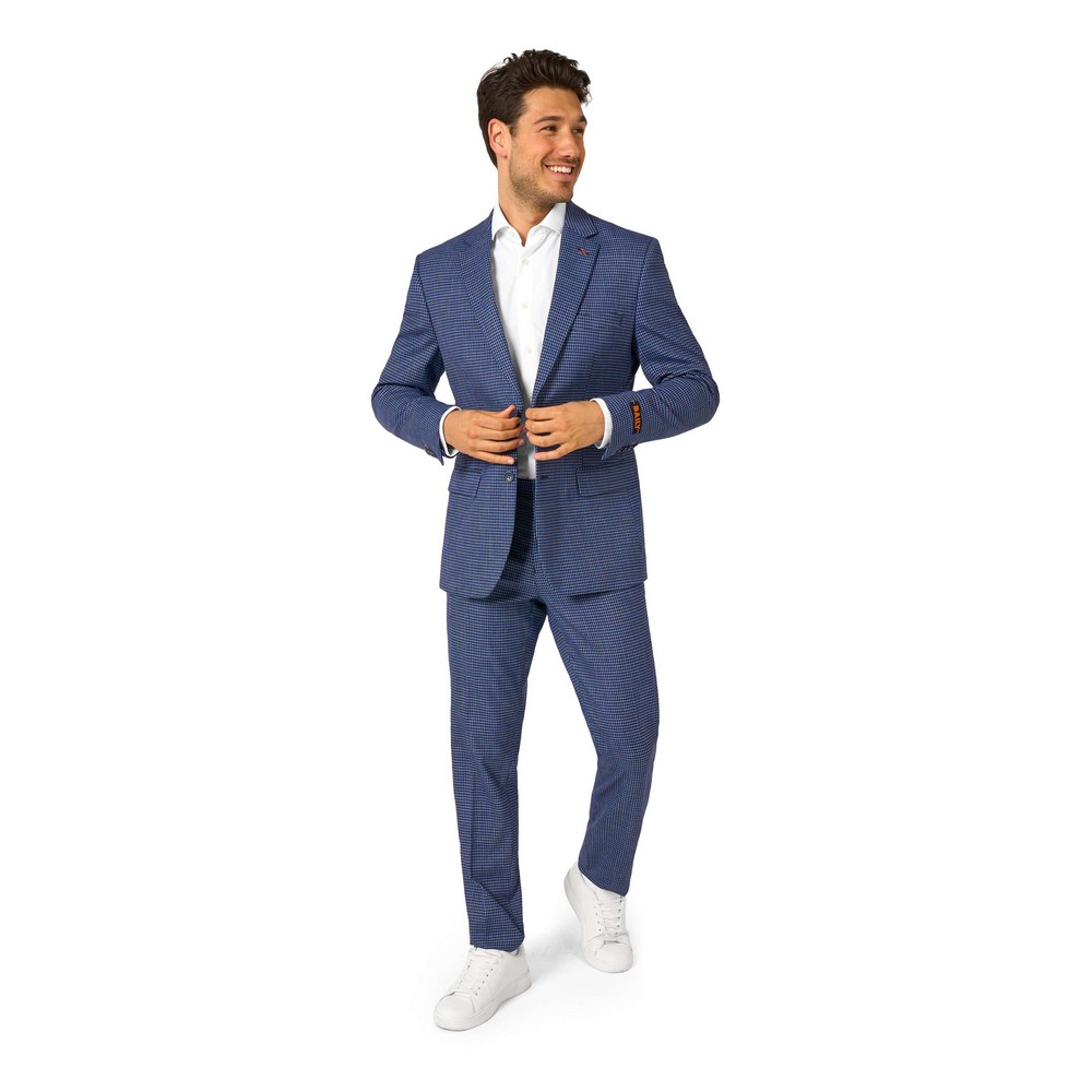 OppoSuits DailyÂ® Navy Check Jakkesæt