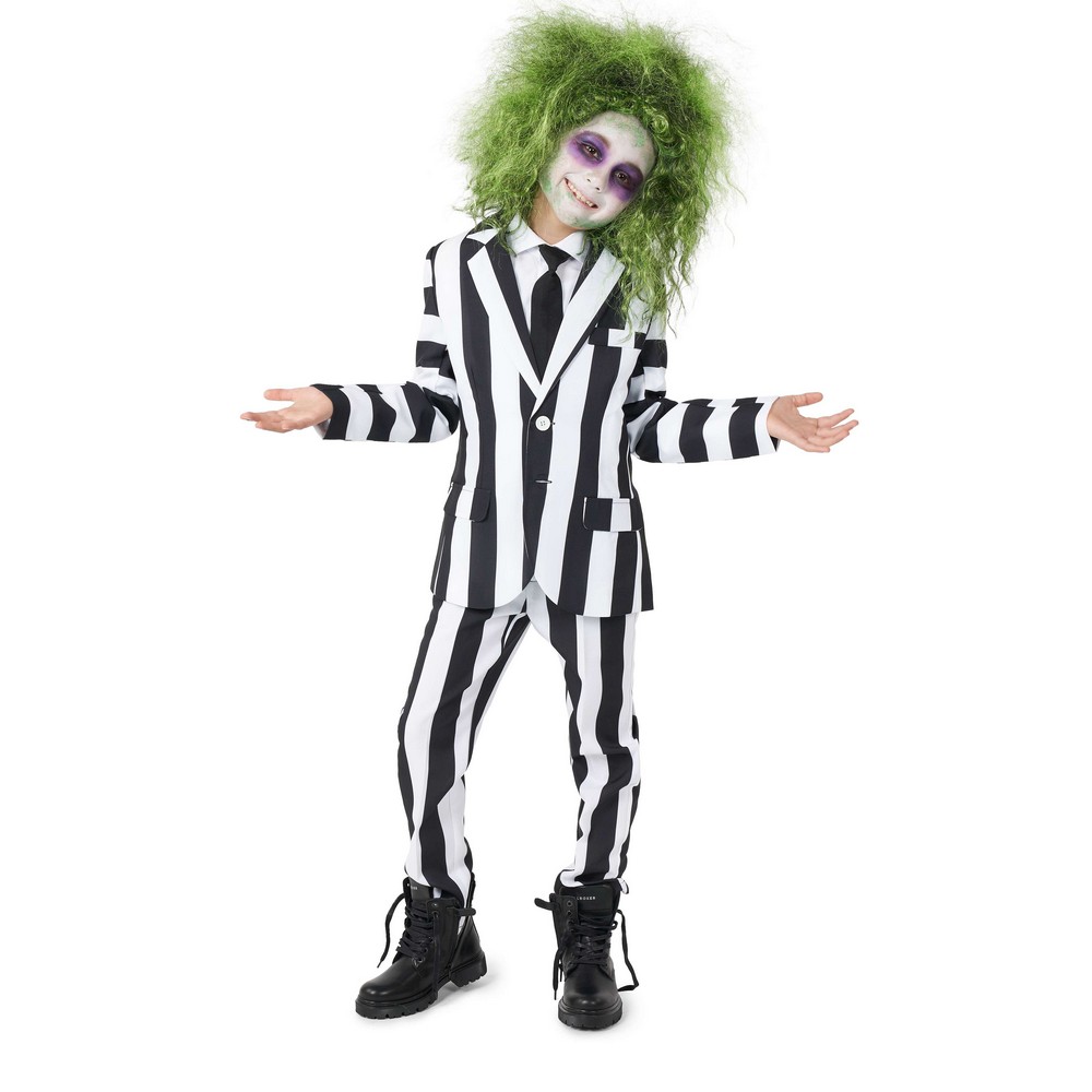 Suitmeister Beetlejuice Børnekostume - Halloween kostume til børn i størrelserne 110-176 | Beetle Juice udklædning til børn - Temashop
