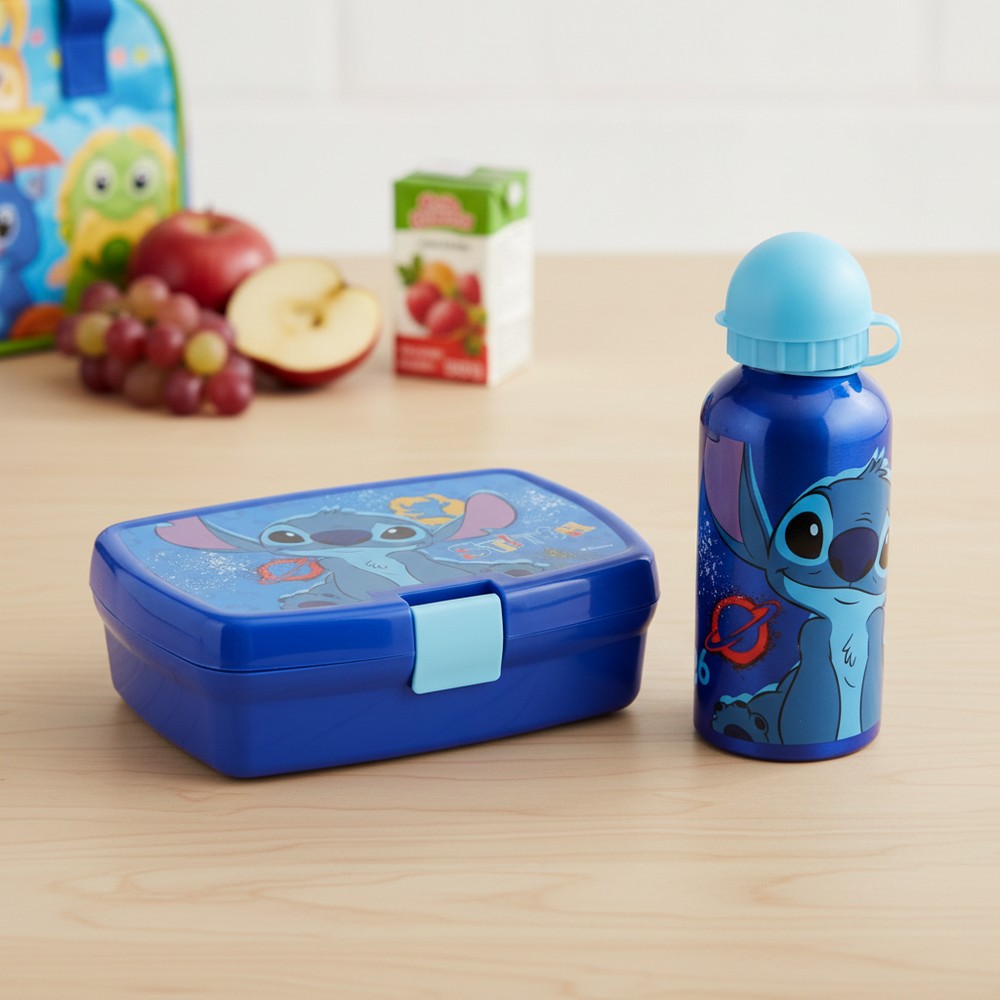 Lilo & Stitch Madkasse & Metal Drikkedunk Sæt (400 ml) | Lilo & Stitch Madkasser - Temashop